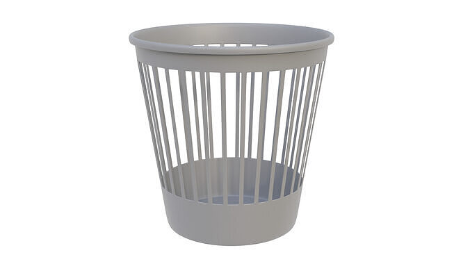 Paper bucket 01 3D model