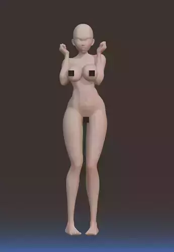 Standing woman pose 4