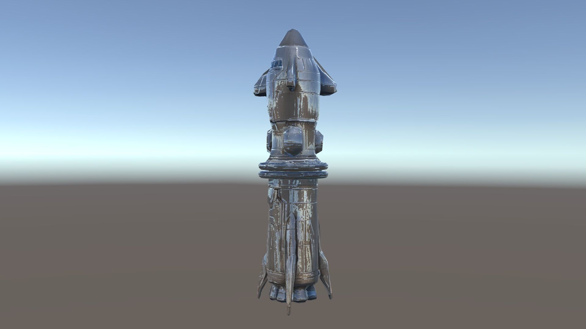 Futuristic Spaceship Model Pack for Gaming and Animation Low-poly 3D model_25