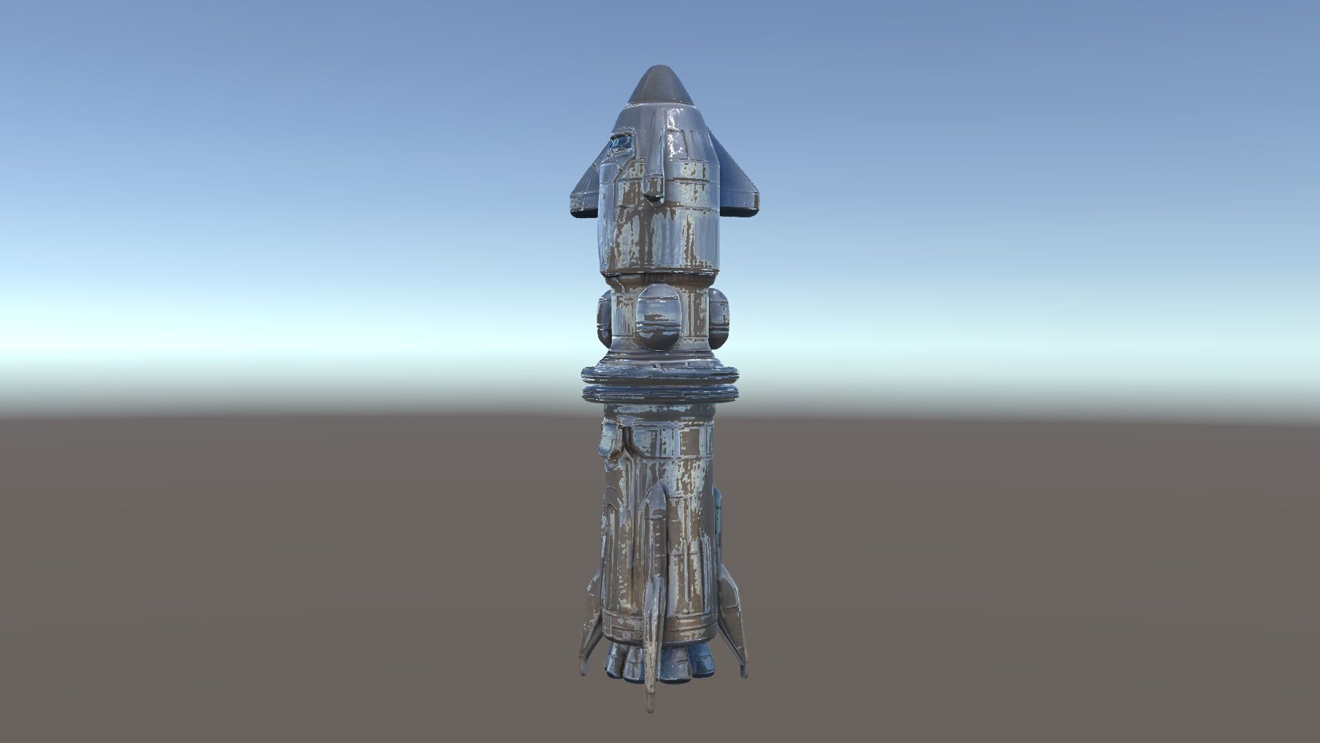 Futuristic Spaceship Model Pack for Gaming and Animation Low-poly 3D model_5