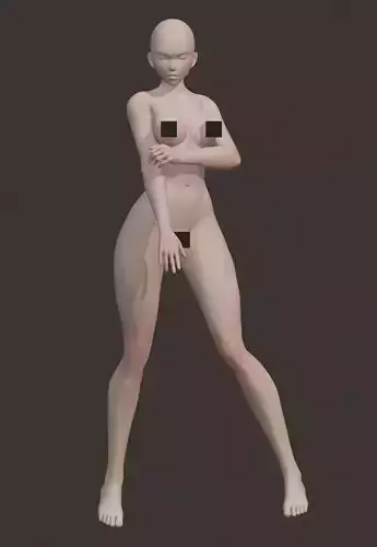 Standing woman pose 5