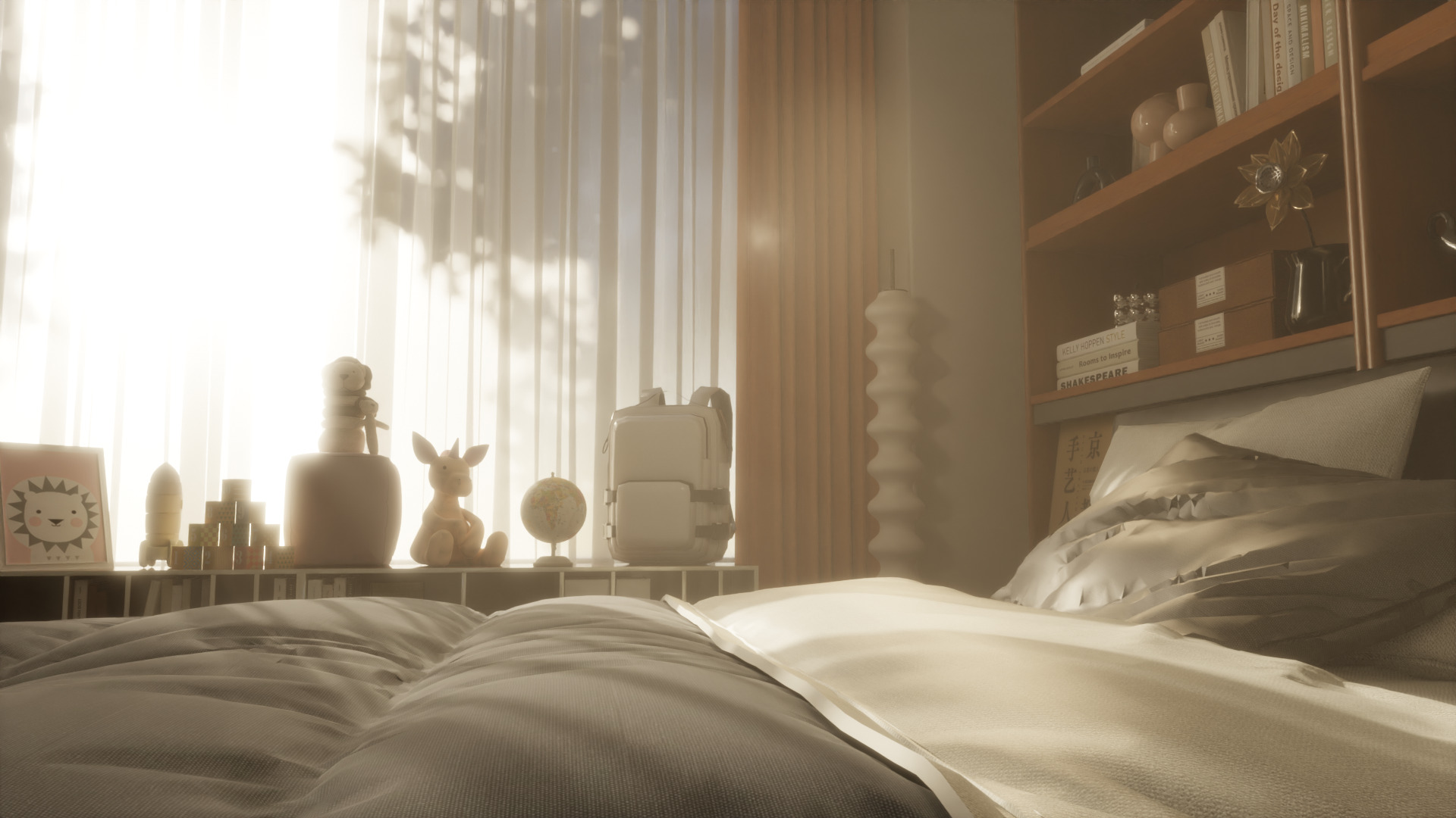 Bedroom 3D model_1