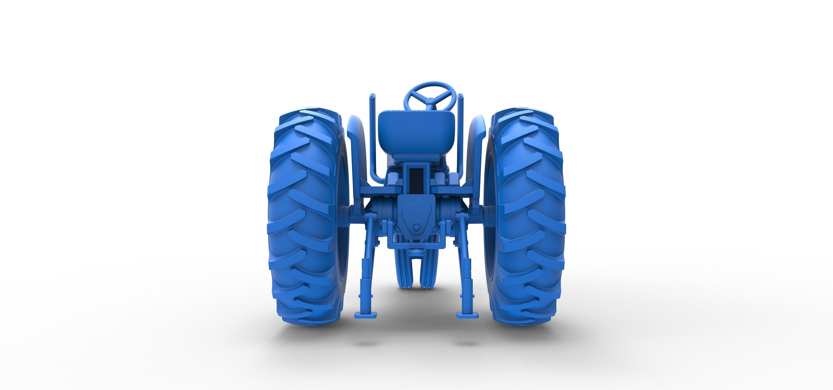 Vintage Small block Pulling tractor Version 4 Scale 1 to 25 3D print model_36