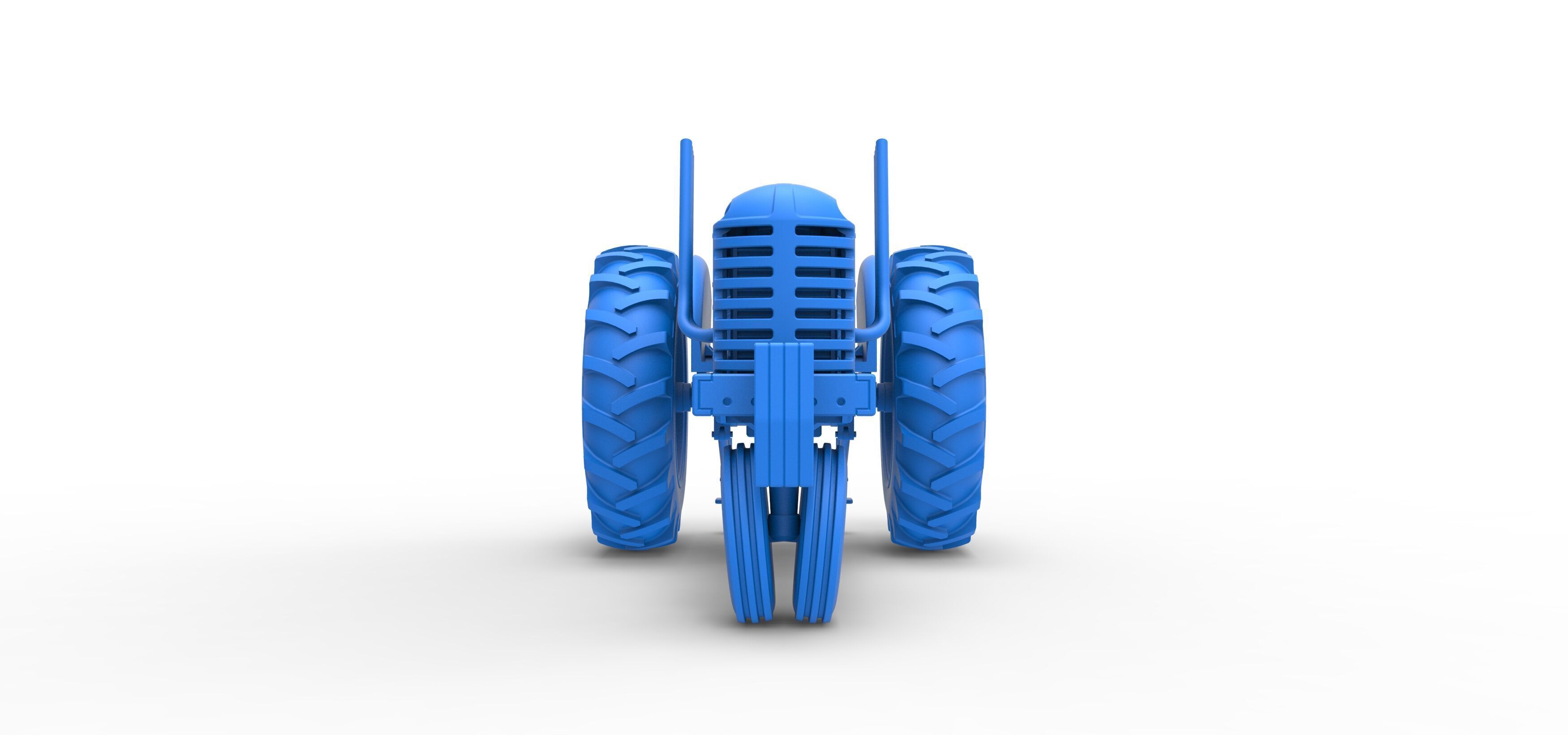 Vintage Small block Pulling tractor Version 4 Scale 1 to 25 3D print model_28