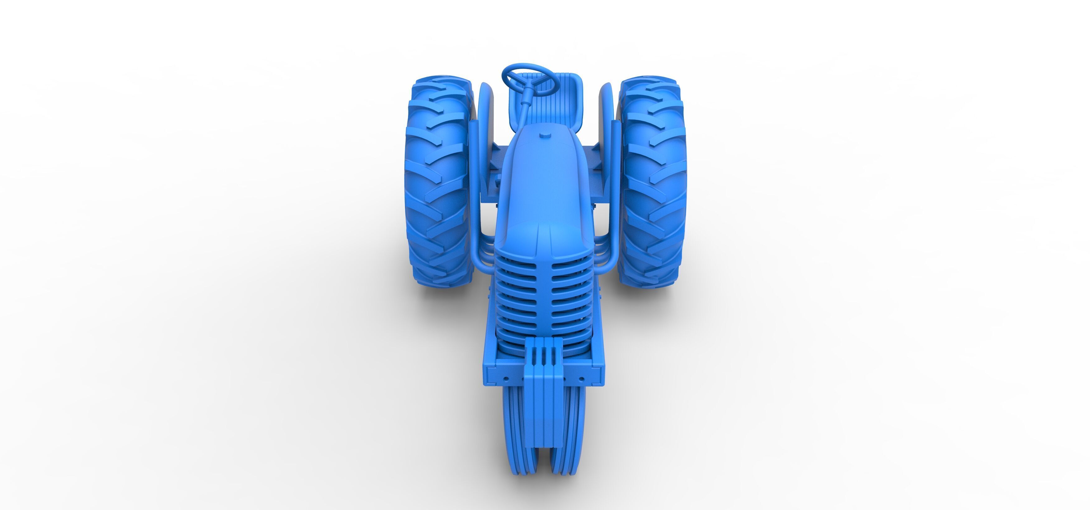 Vintage Small block Pulling tractor Version 4 Scale 1 to 25 3D print model_29