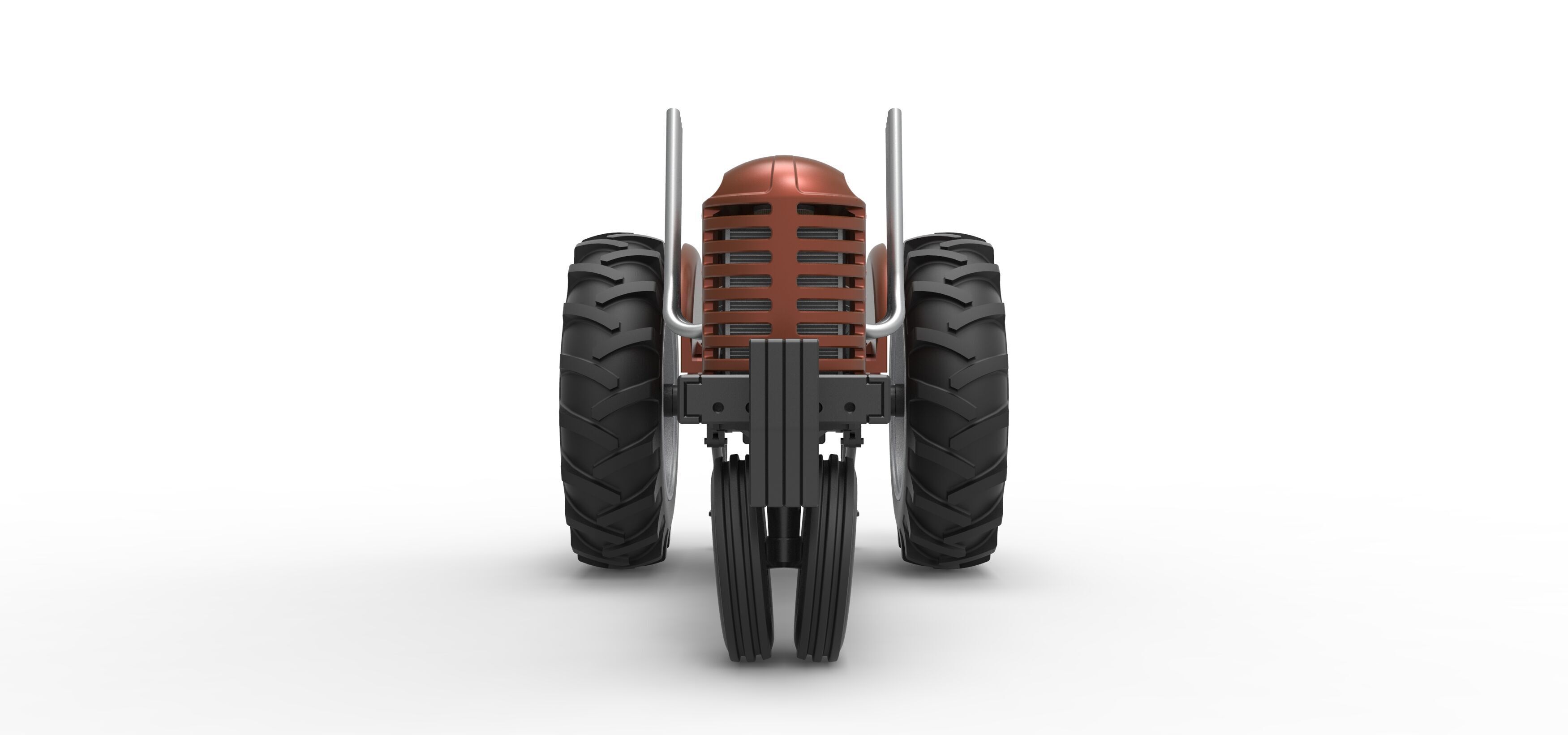 Vintage Small block Pulling tractor Version 4 Scale 1 to 25 3D print model_7