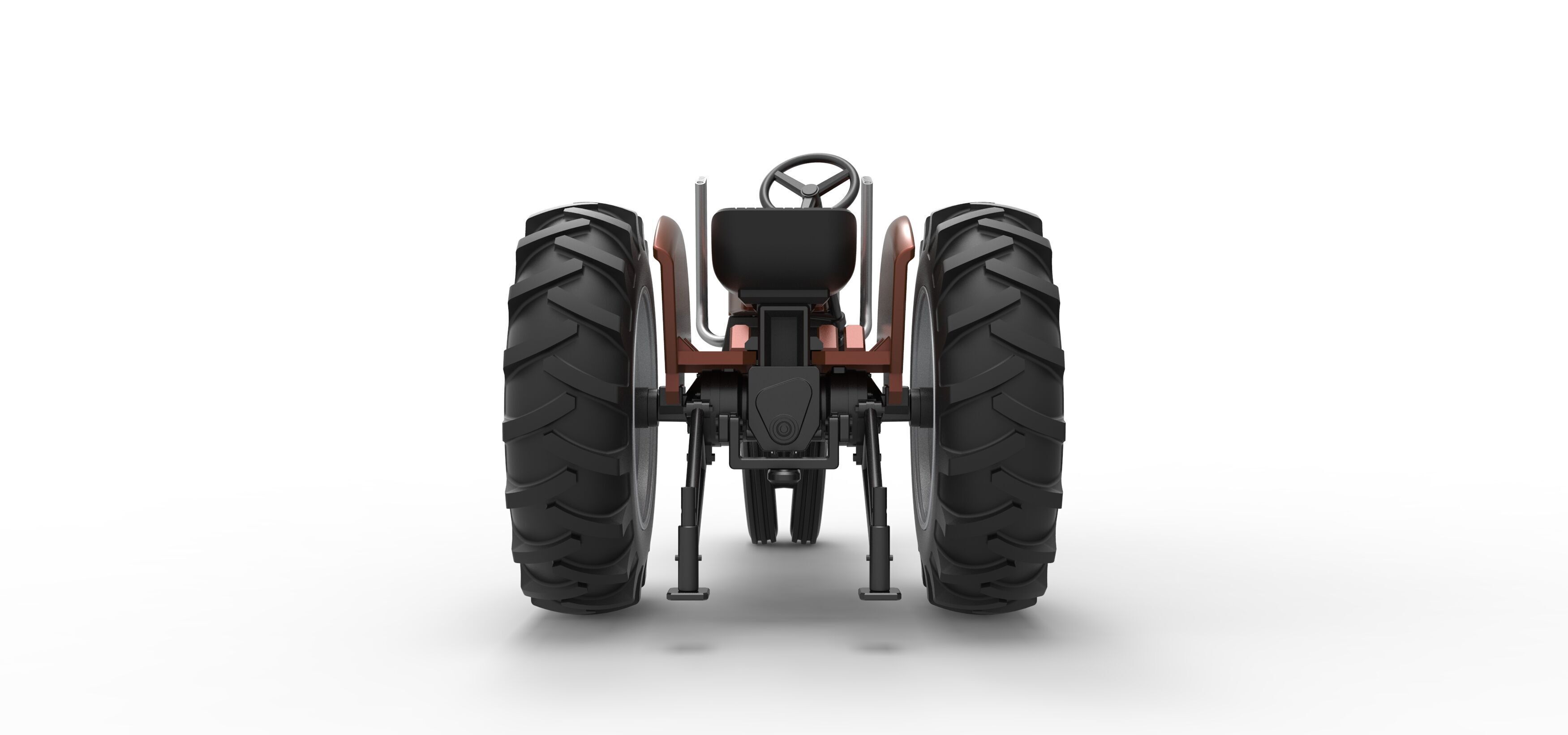 Vintage Small block Pulling tractor Version 4 Scale 1 to 25 3D print model_15