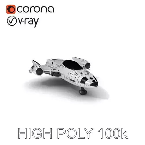 Futuristic Spaceship Model Pack for Game and Animation