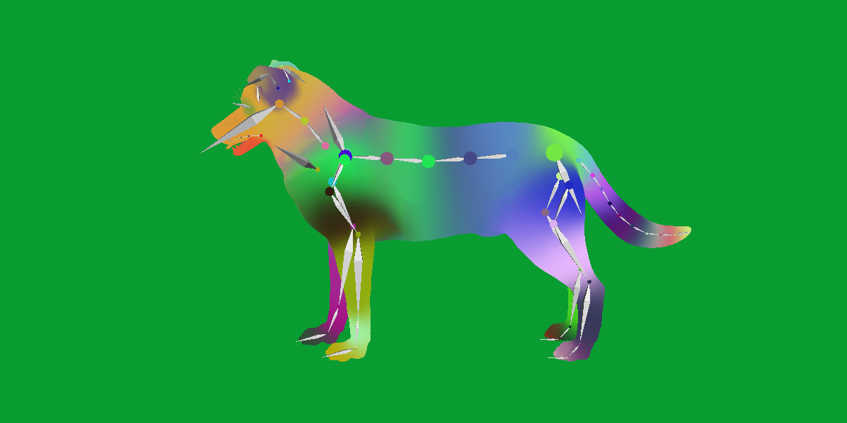 Blue Merle Border Collie Dog Low-poly 3D model_27