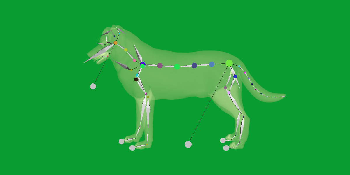 Blue Merle Border Collie Dog Low-poly 3D model_18