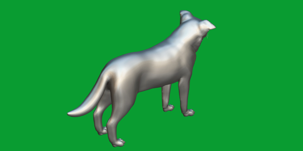 Blue Merle Border Collie Dog Low-poly 3D model_4