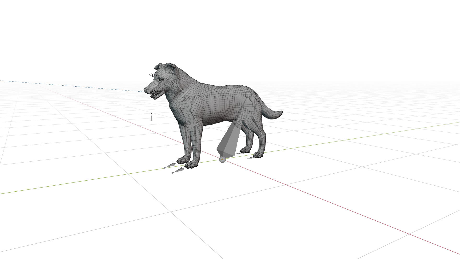Blue Merle Border Collie Dog Low-poly 3D model_31