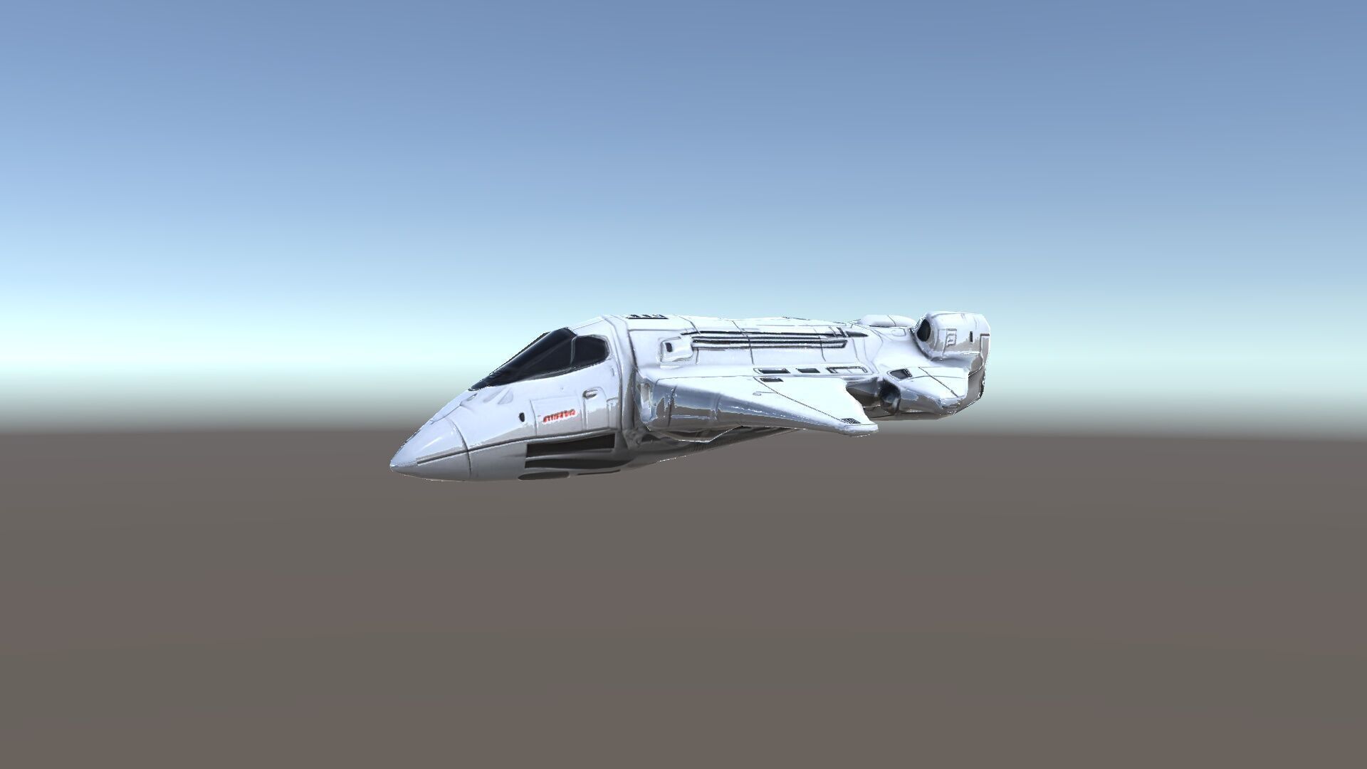 Futuristic Spaceship Model Pack Low-poly 3D model_10