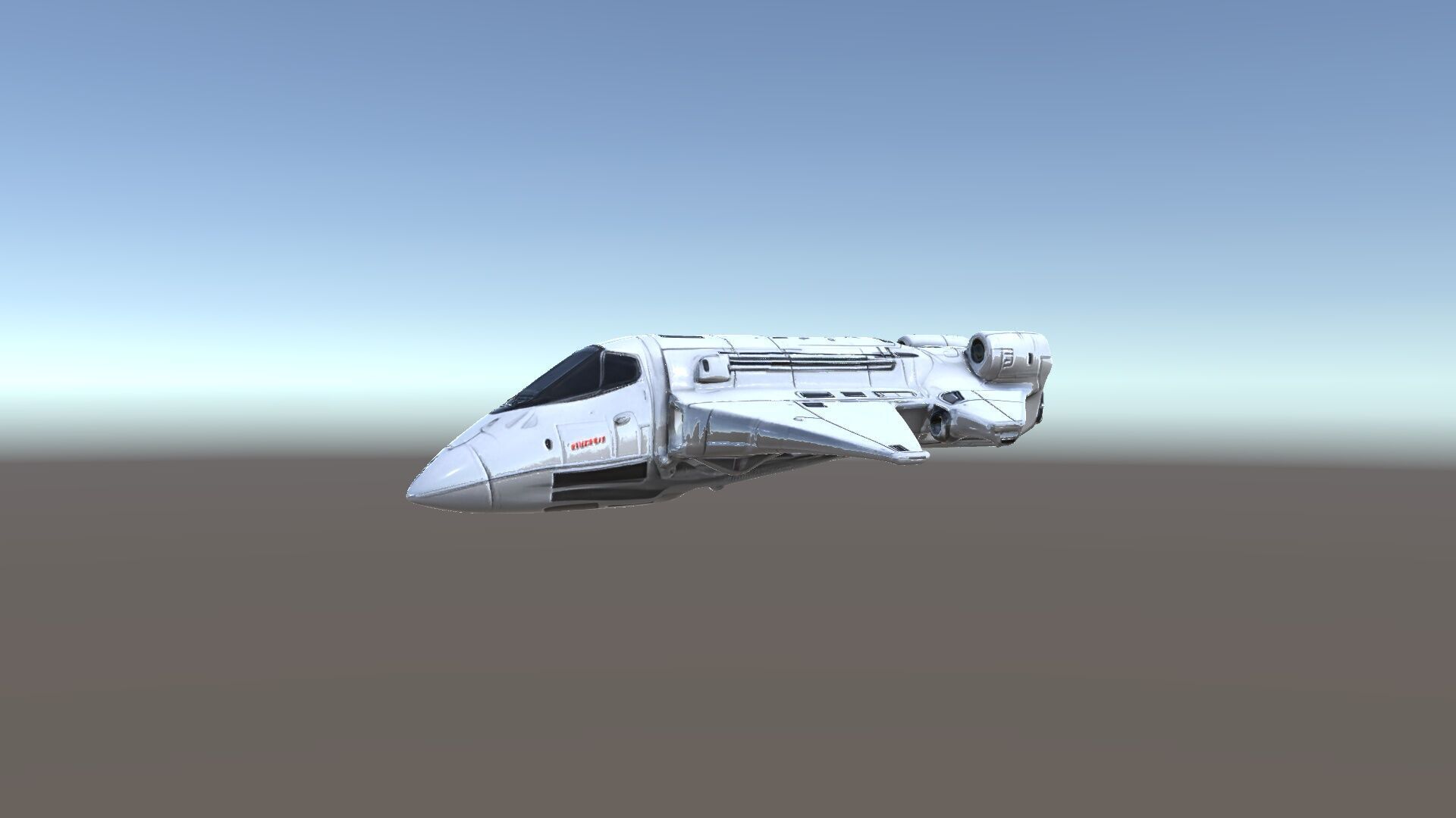 Futuristic Spaceship Model Pack Low-poly 3D model_21