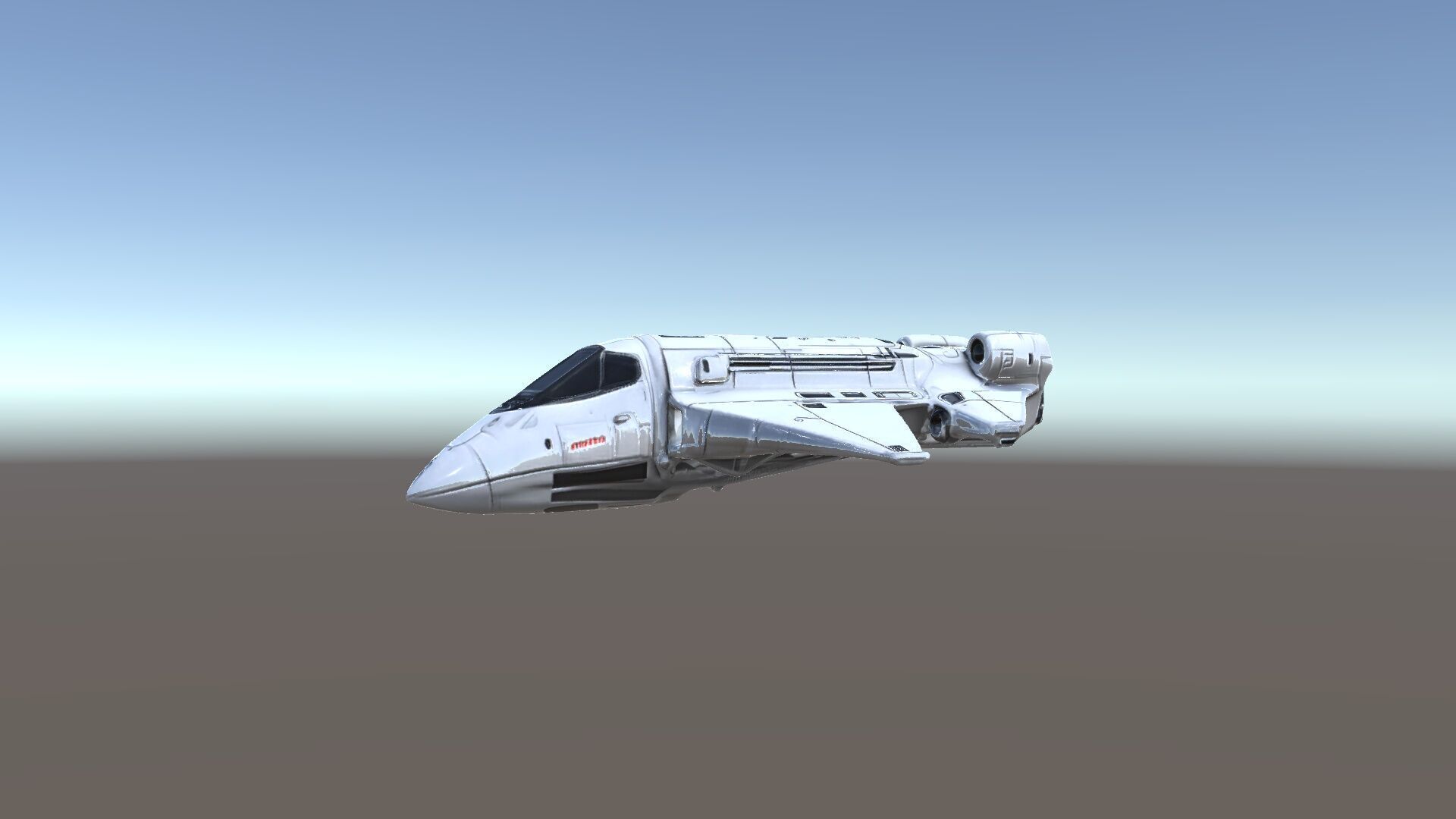 Futuristic Spaceship Model Pack Low-poly 3D model_5