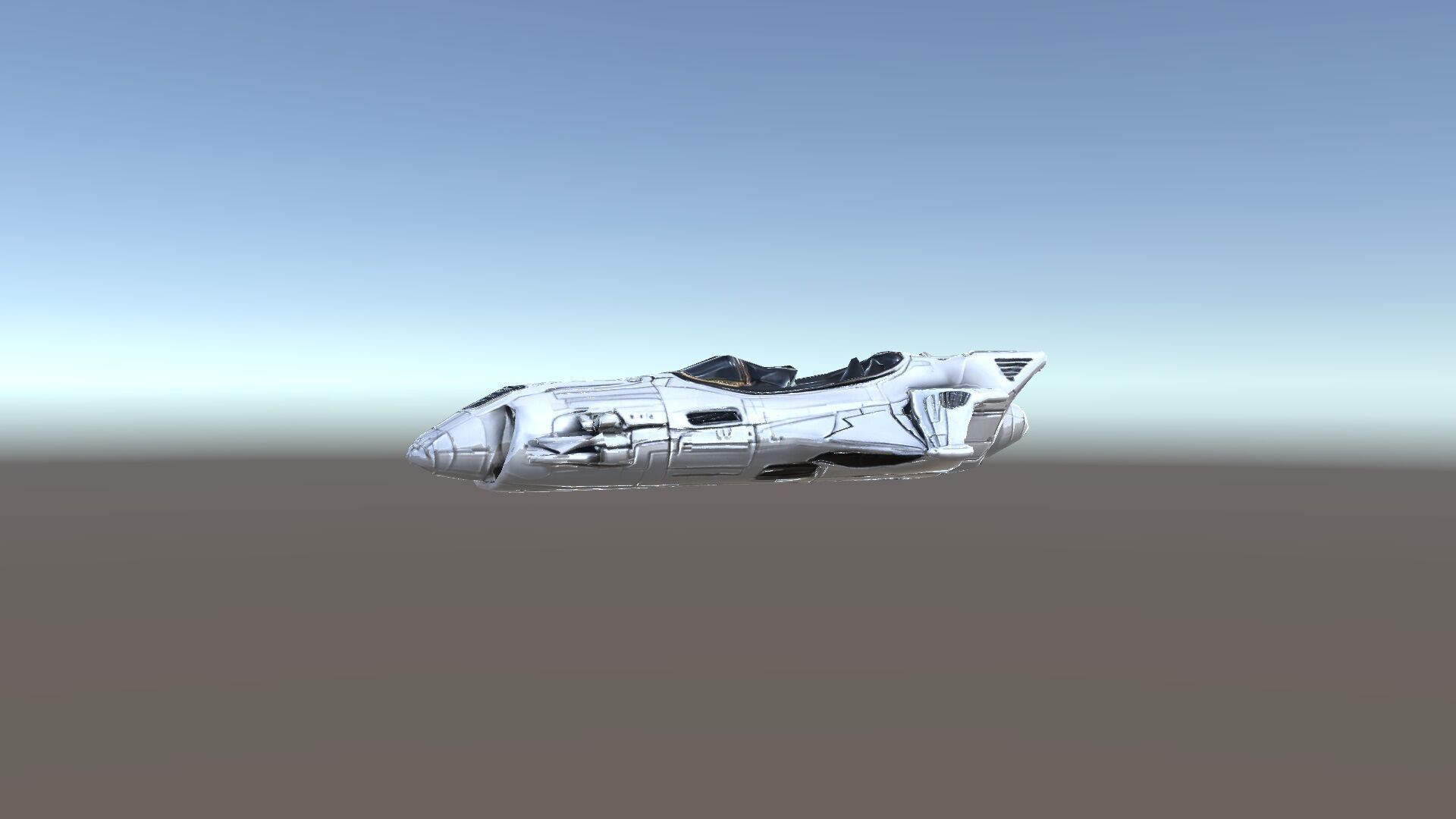 Futuristic Spaceship Model Pack Low-poly 3D model_30