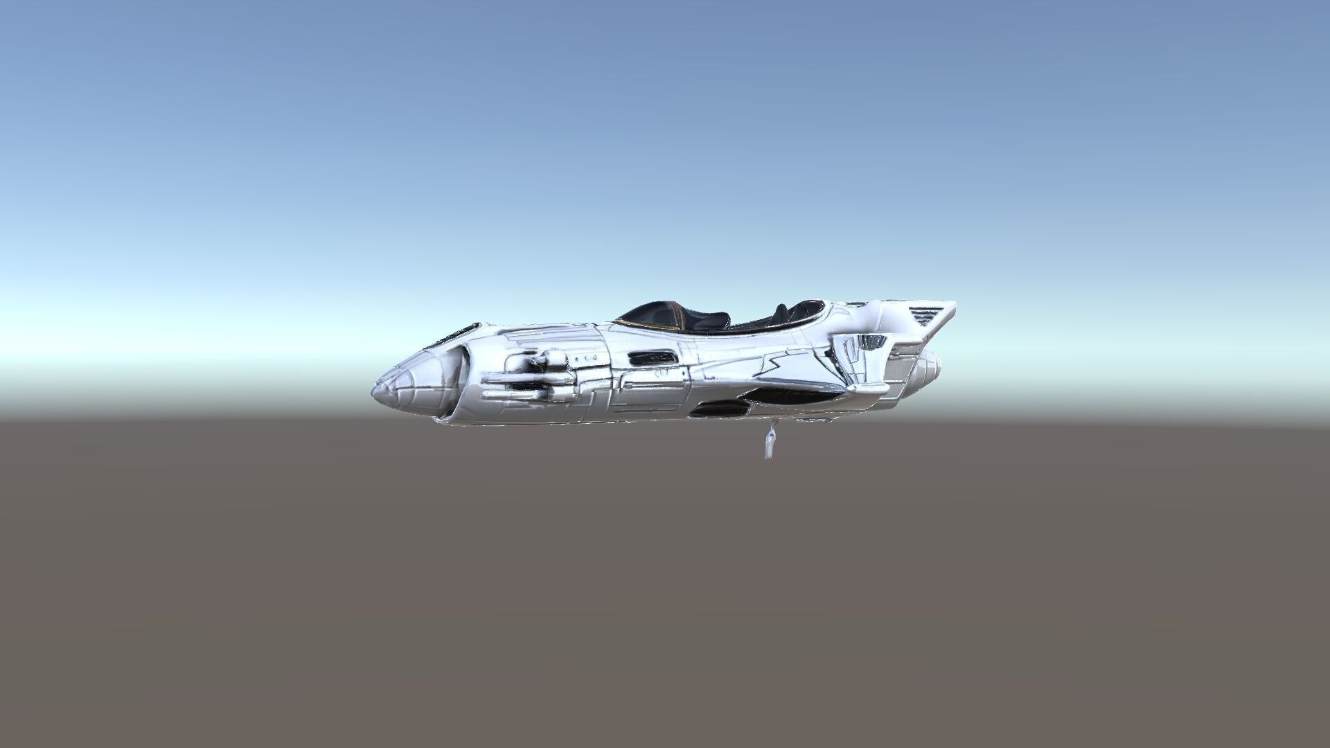 Futuristic Spaceship Model Pack Low-poly 3D model_12