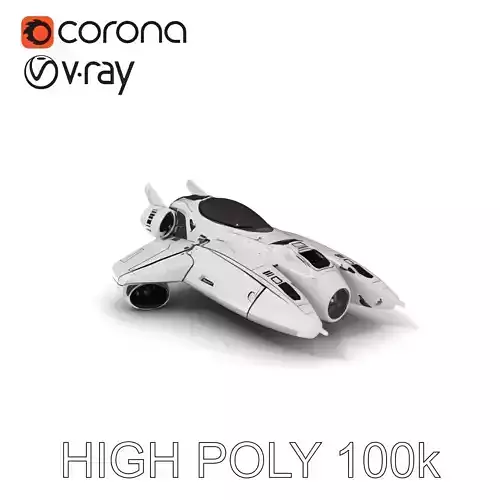 Futuristic Spaceship Model Pack