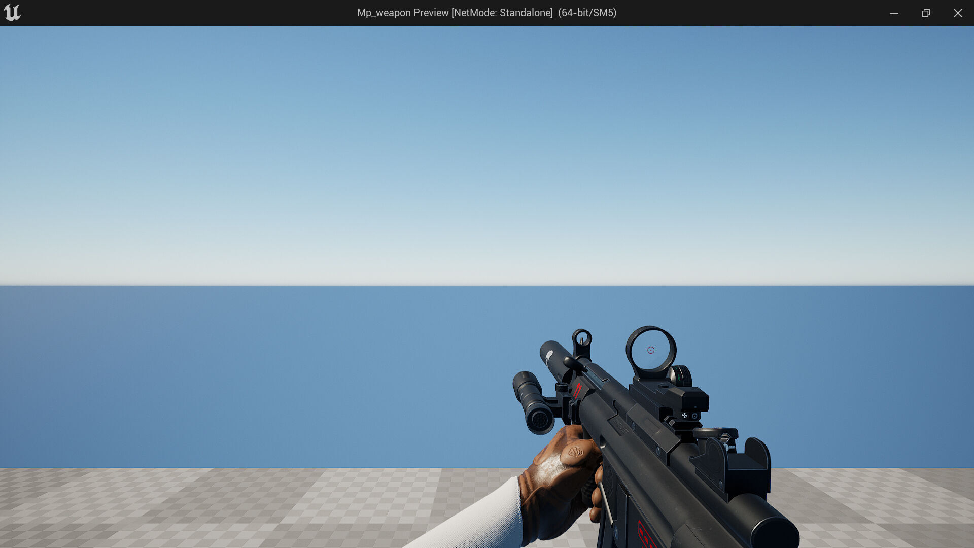 MP5K Weapon Fps - Tps Low-poly 3D model_12