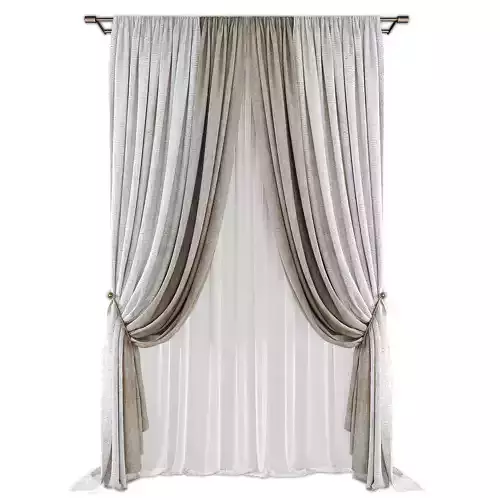 Curtains629 Low-poly 3D model