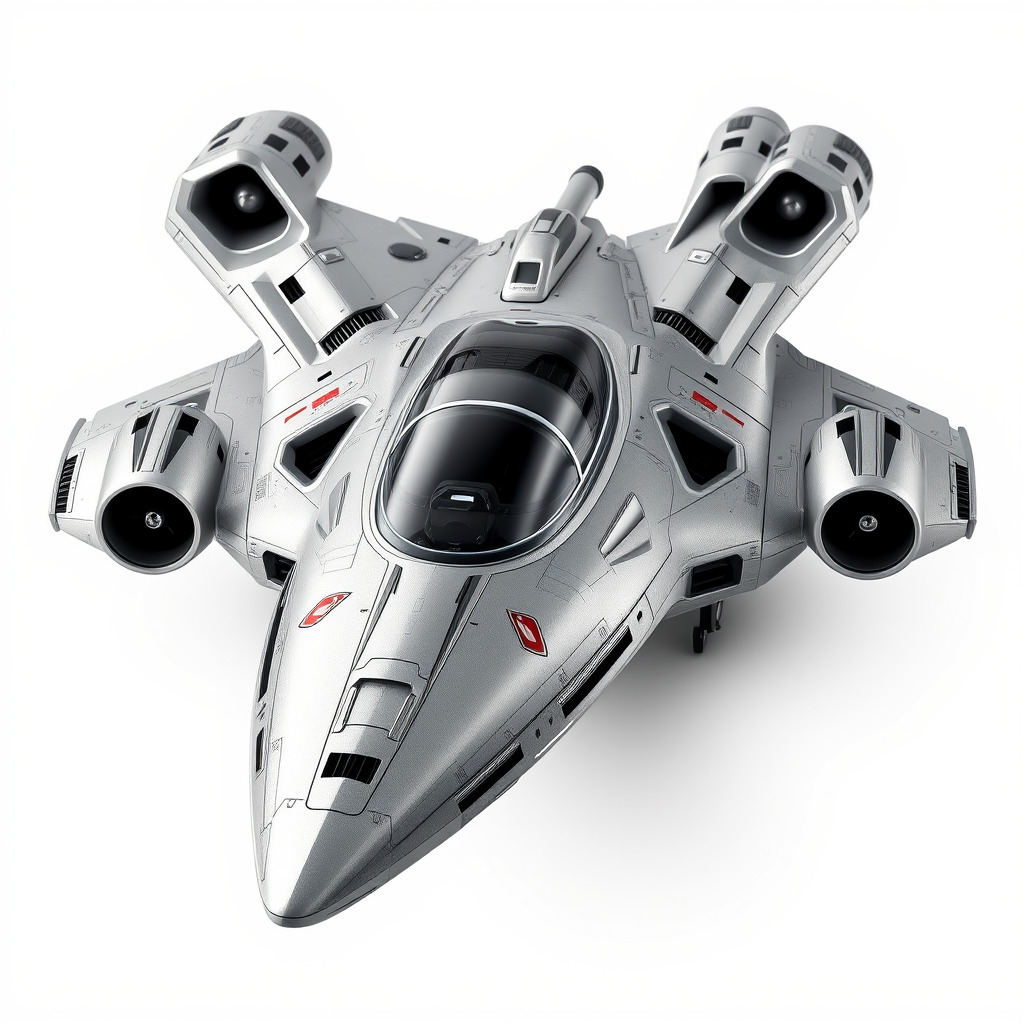 Futuristic Spacecraft Model Pack with HighDetail Textures Low-poly 3D model_4