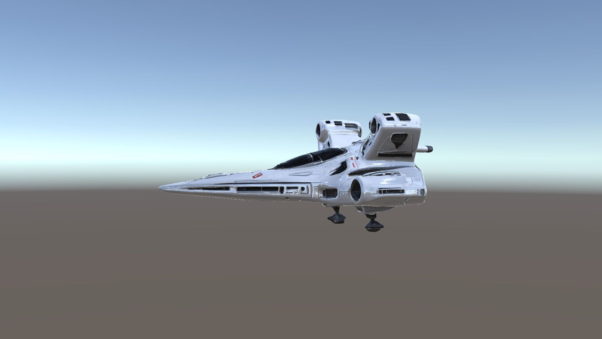 Futuristic Spacecraft Model Pack with HighDetail Textures Low-poly 3D model_12