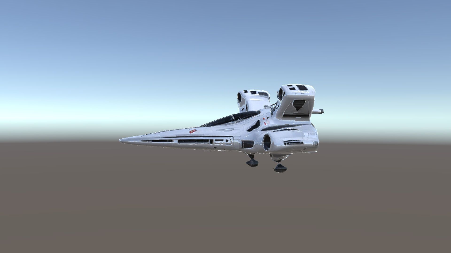 Futuristic Spacecraft Model Pack with HighDetail Textures Low-poly 3D model_26