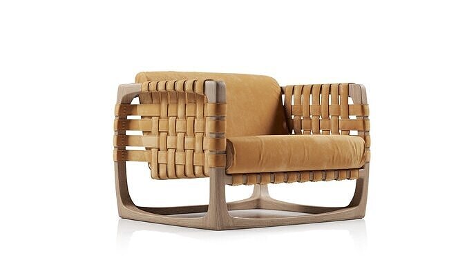 Riva bungalow armchair 3D model