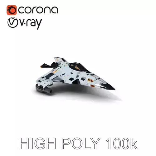 Futuristic Spacecraft D Model Pack