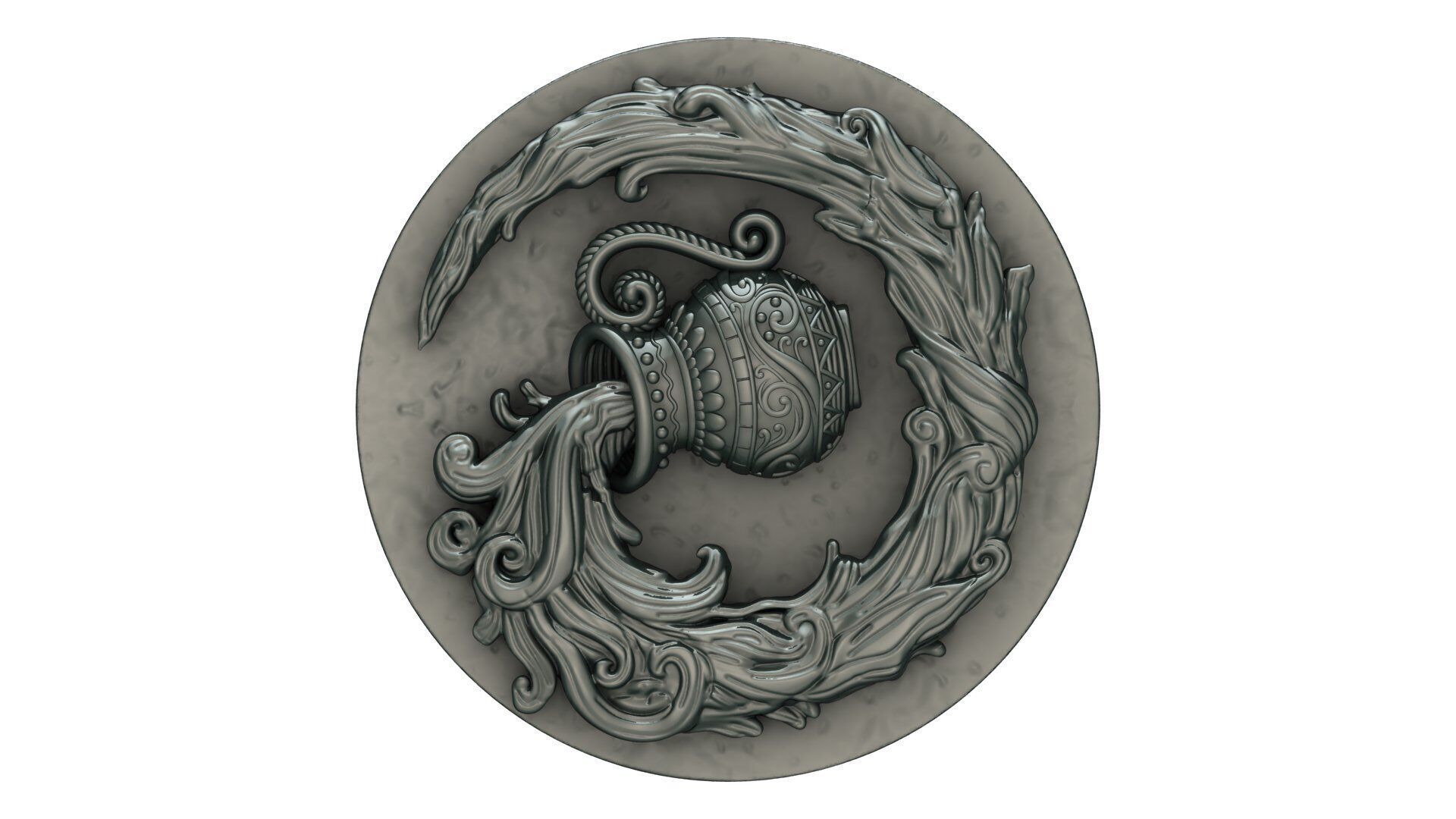 ZORDIAC COIN CHARMS  3D print model_3