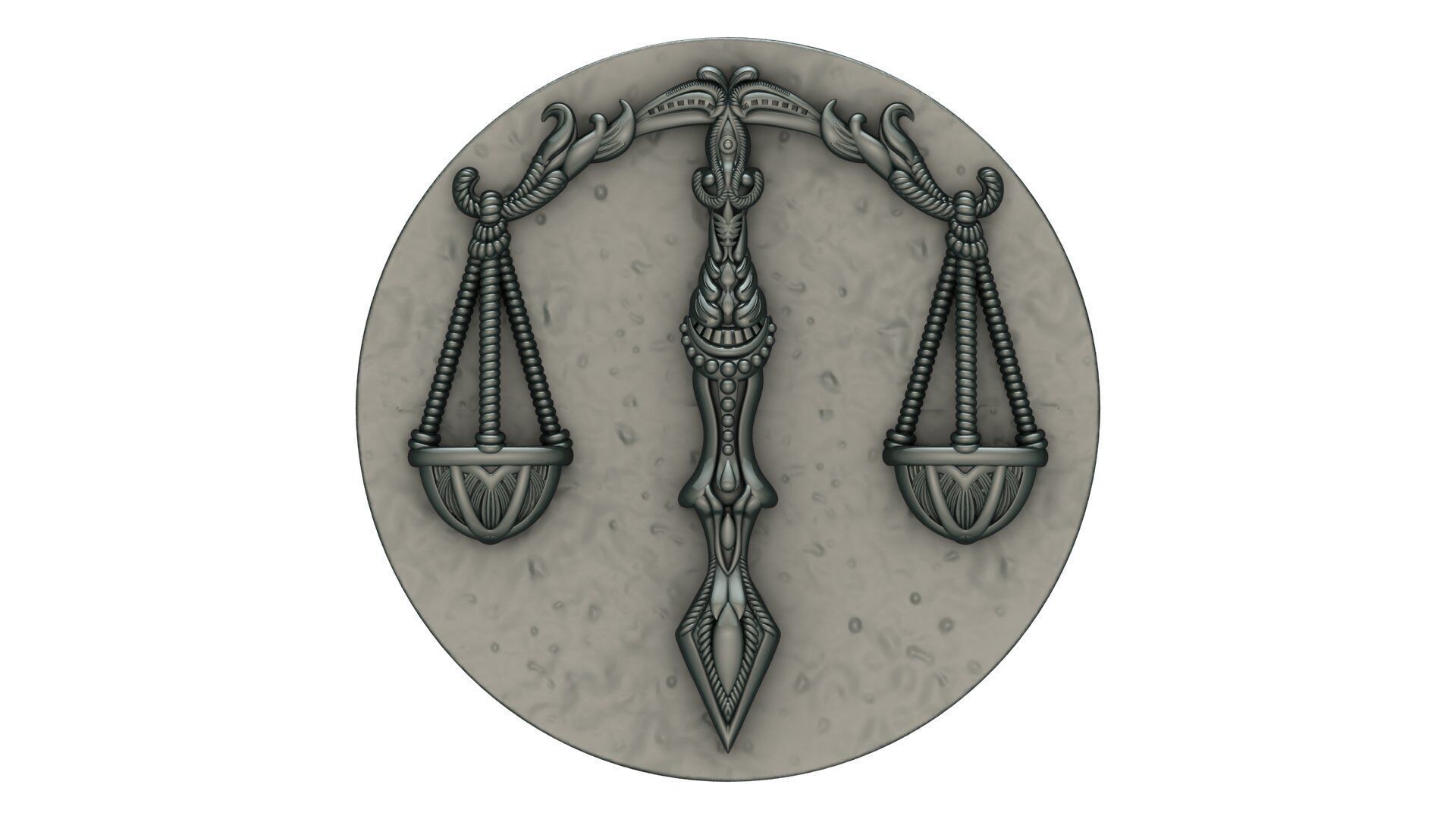 ZORDIAC COIN CHARMS  3D print model_23