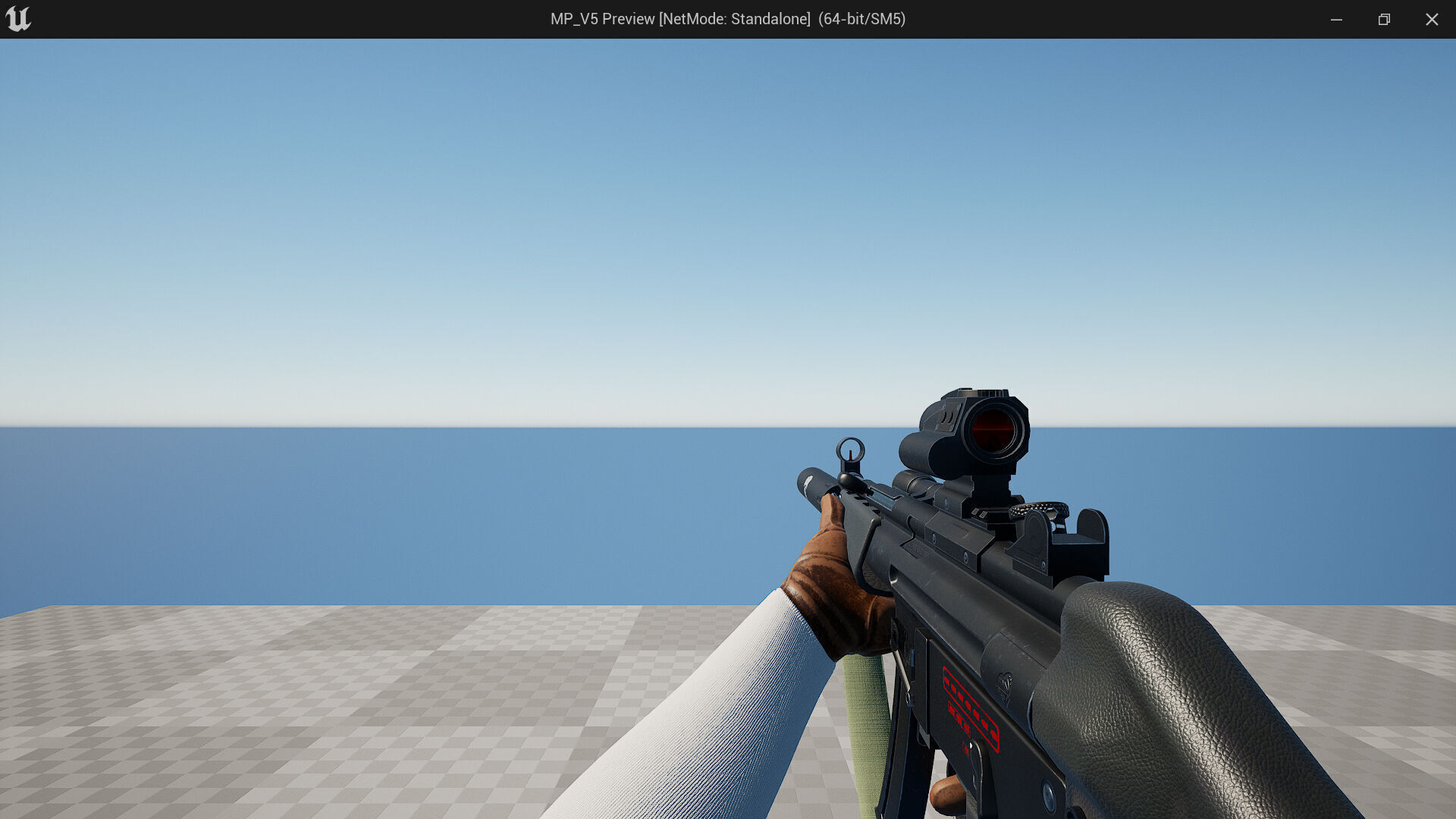 MP5 Submachine gun Fps - Tps Low-poly 3D model_9