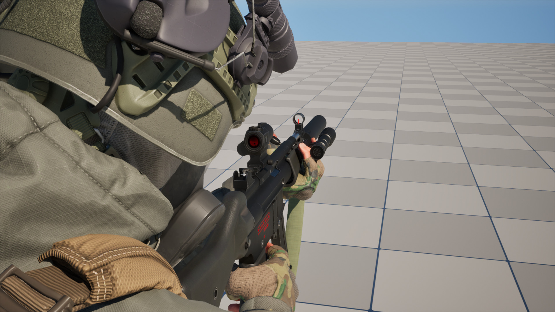 MP5 Submachine gun Fps - Tps Low-poly 3D model_13