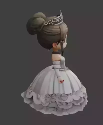 Little Princess Game-Ready 3D Character with PBR Textures