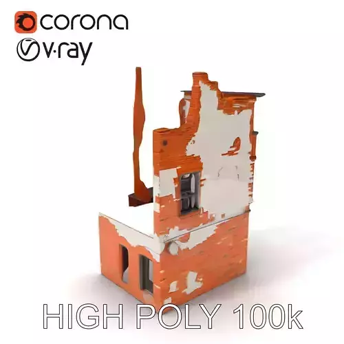 Abandoned Brick Building Model Pack  HighQuality D Environment