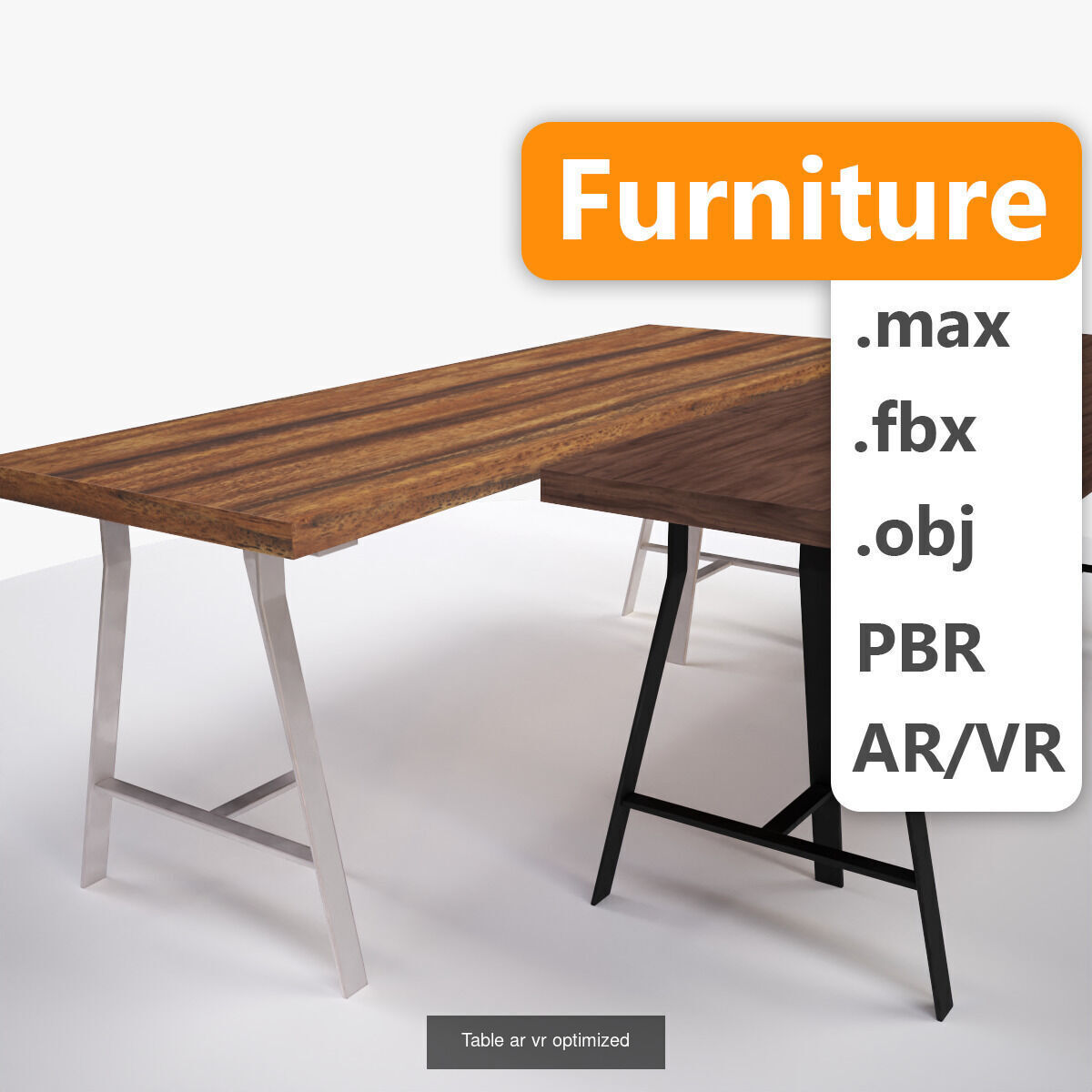 Set of tables for room tour 3D Model Collection_16