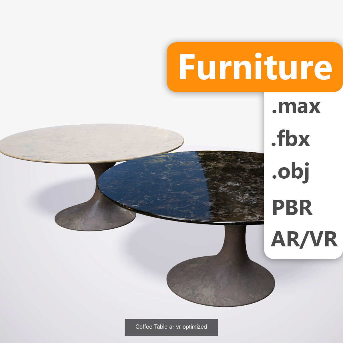 Set of tables for room tour 3D Model Collection_12