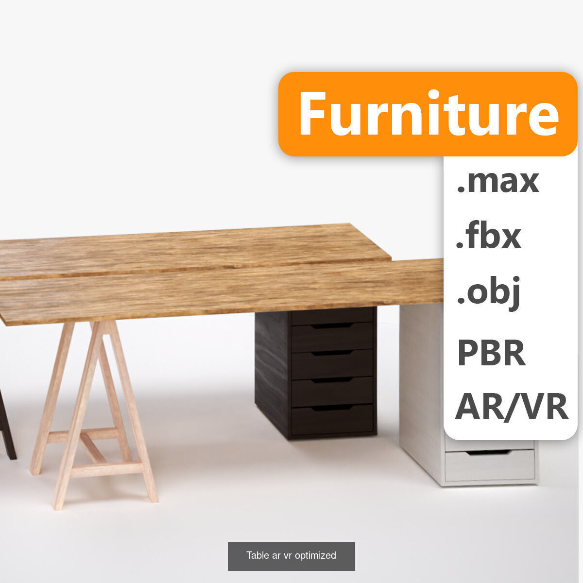 Set of tables for room tour 3D Model Collection_15