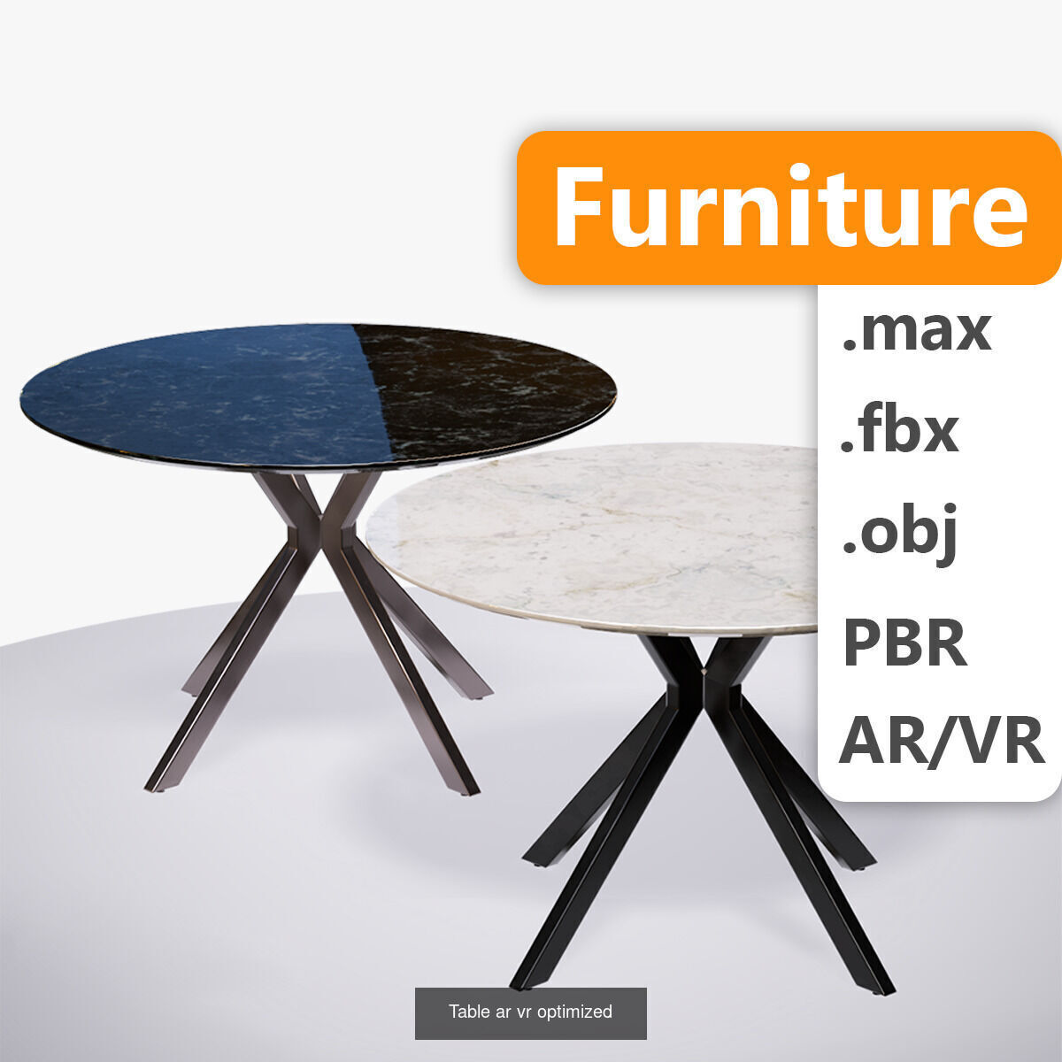 Set of tables for room tour 3D Model Collection_13