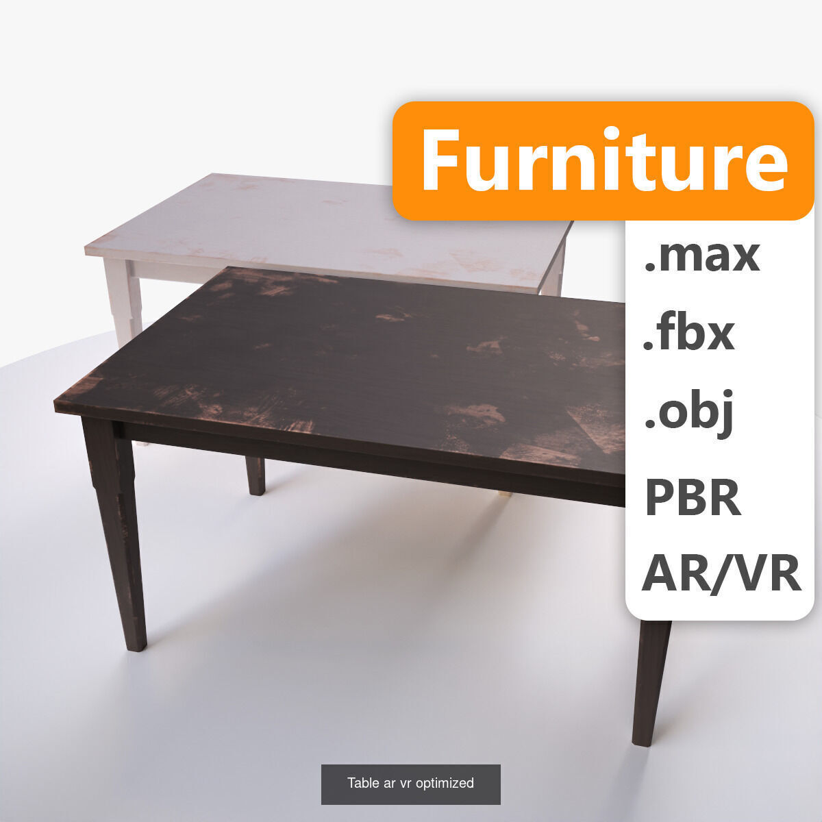 Set of tables for room tour 3D Model Collection_14