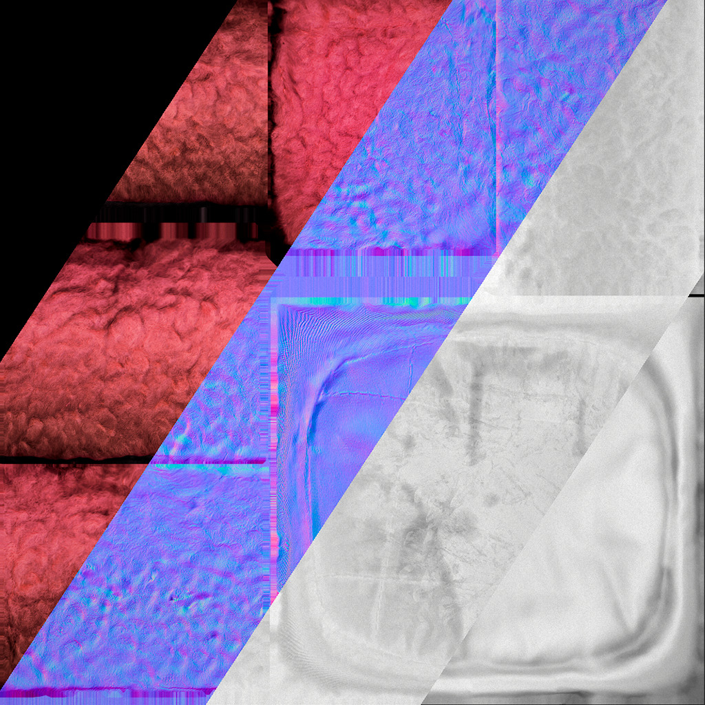 Pet Bed Sofa Pillow Cat Dog Zoo Furniture Pack Low-poly 3D model_86