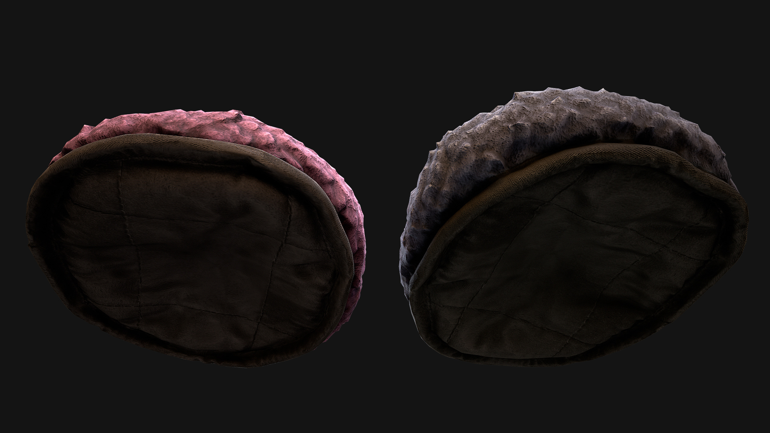 Pet Bed Sofa Pillow Cat Dog Zoo Furniture Pack Low-poly 3D model_55