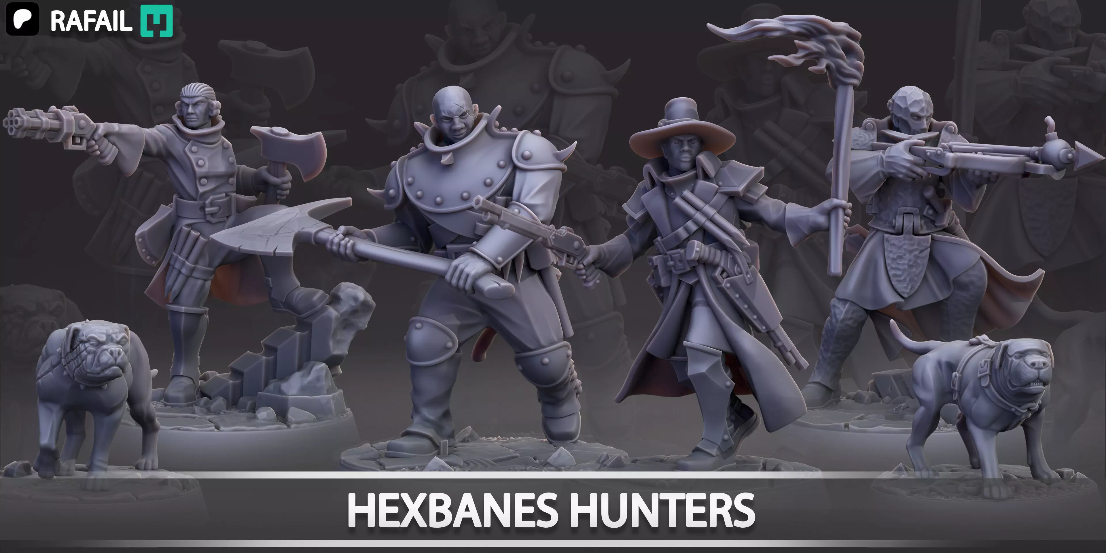 Hexbanes Hunters 3D print model_0