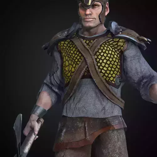 Rigged Fantasy Medieval Character