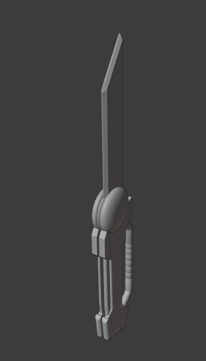 Flip sword 3D model_2