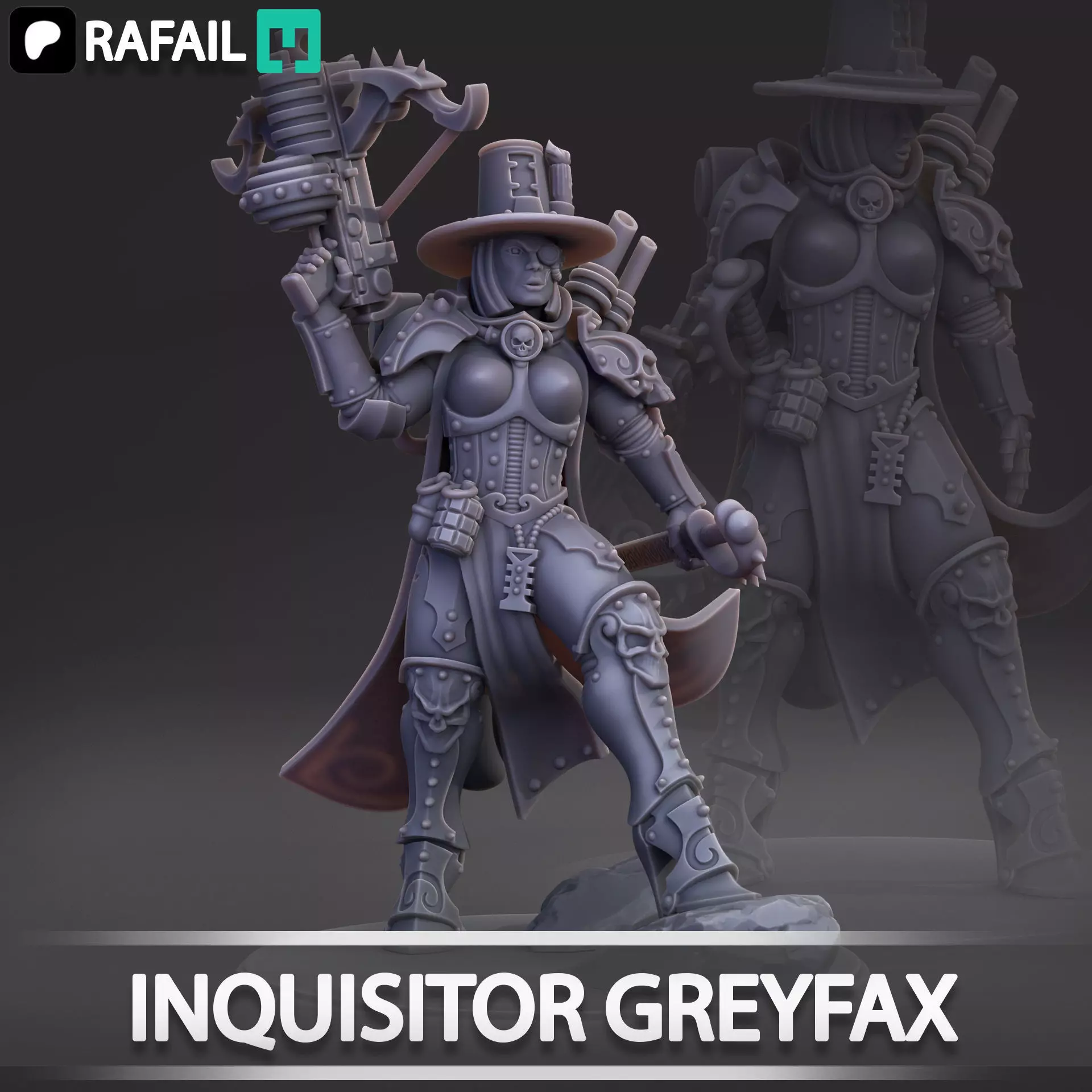 Inquisitor Greyfax 3D print model_0