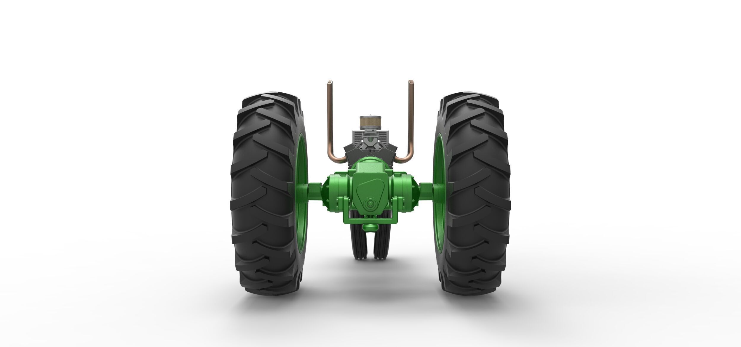 Vintage Small block Pulling tractor Base Version 4 Scale 1 to 25 3D print model_13