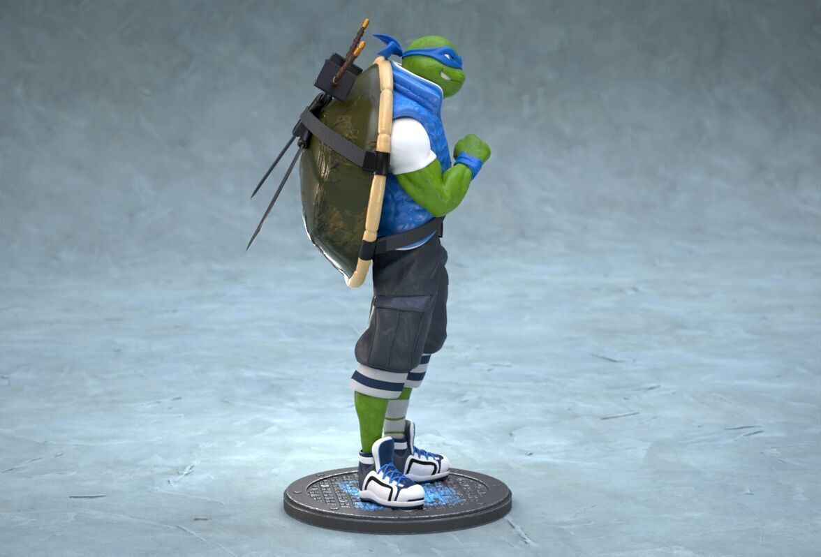 TMNT Urban Vibes Leo 3D print model_3