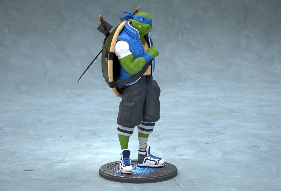 TMNT Urban Vibes Leo 3D print model_2