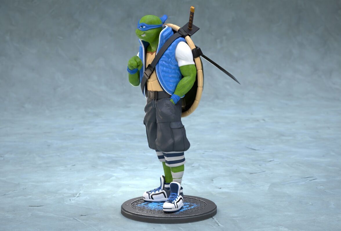 TMNT Urban Vibes Leo 3D print model_9